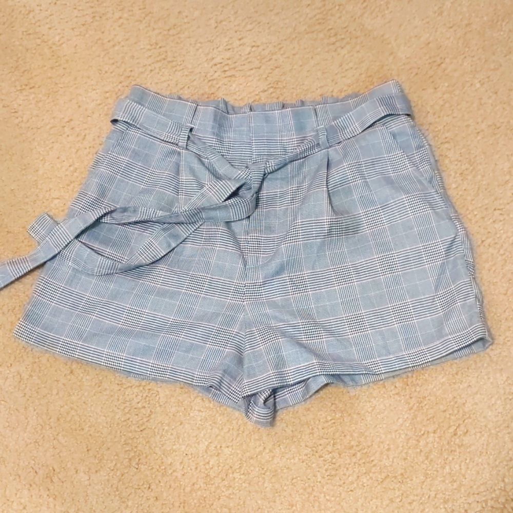 Forever 21 Plaid Paperbag Shorts